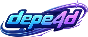 Logo depe4d berwarna cerah